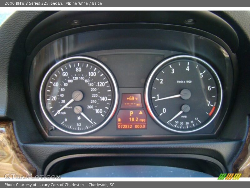 Alpine White / Beige 2006 BMW 3 Series 325i Sedan