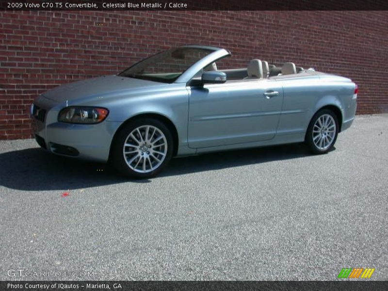 Celestial Blue Metallic / Calcite 2009 Volvo C70 T5 Convertible