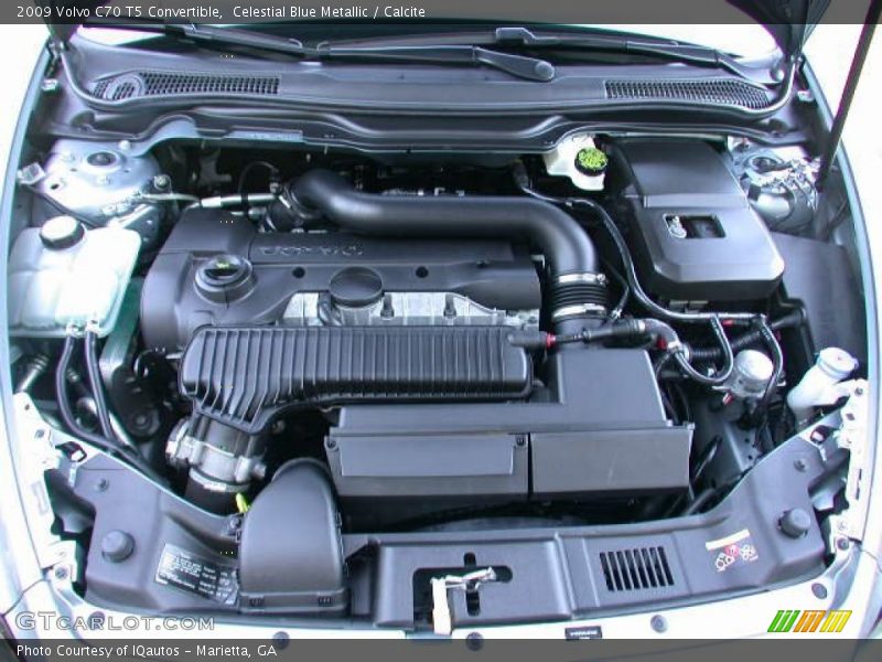 Celestial Blue Metallic / Calcite 2009 Volvo C70 T5 Convertible