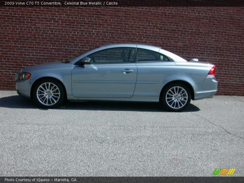 Celestial Blue Metallic / Calcite 2009 Volvo C70 T5 Convertible