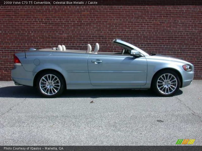 Celestial Blue Metallic / Calcite 2009 Volvo C70 T5 Convertible
