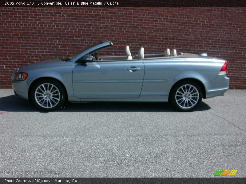 Celestial Blue Metallic / Calcite 2009 Volvo C70 T5 Convertible