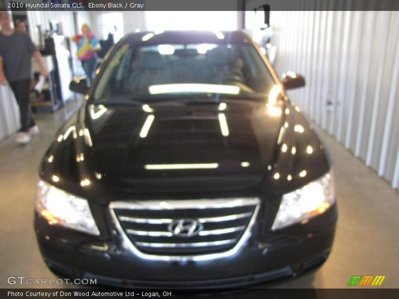 Ebony Black / Gray 2010 Hyundai Sonata GLS