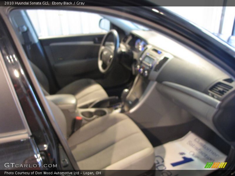 Ebony Black / Gray 2010 Hyundai Sonata GLS