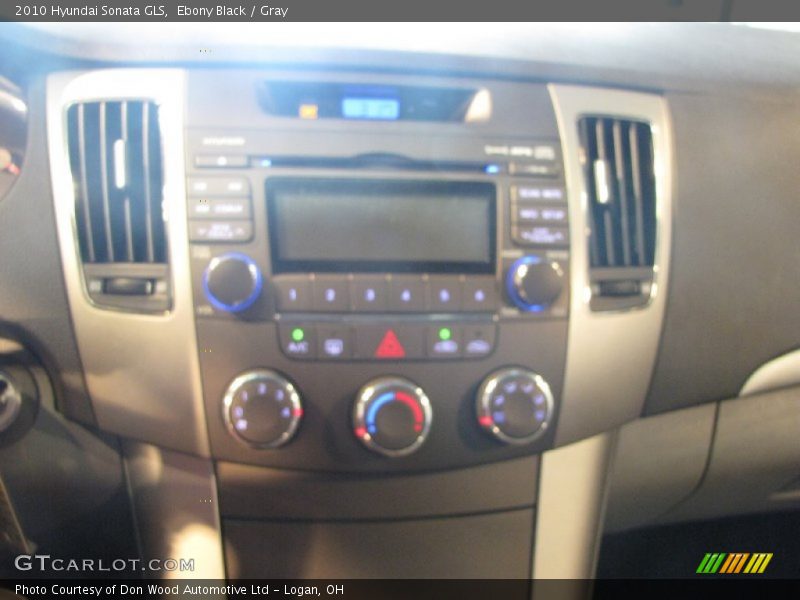 Ebony Black / Gray 2010 Hyundai Sonata GLS