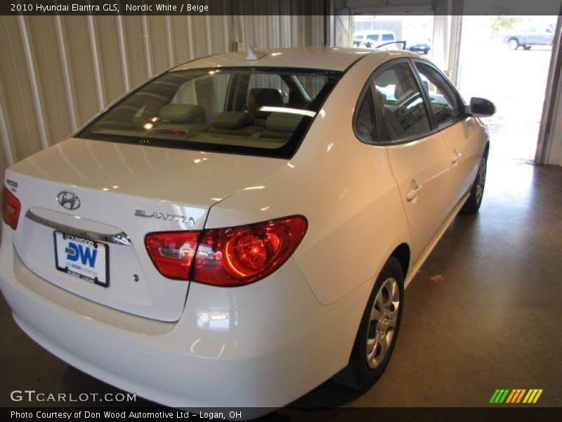 Nordic White / Beige 2010 Hyundai Elantra GLS