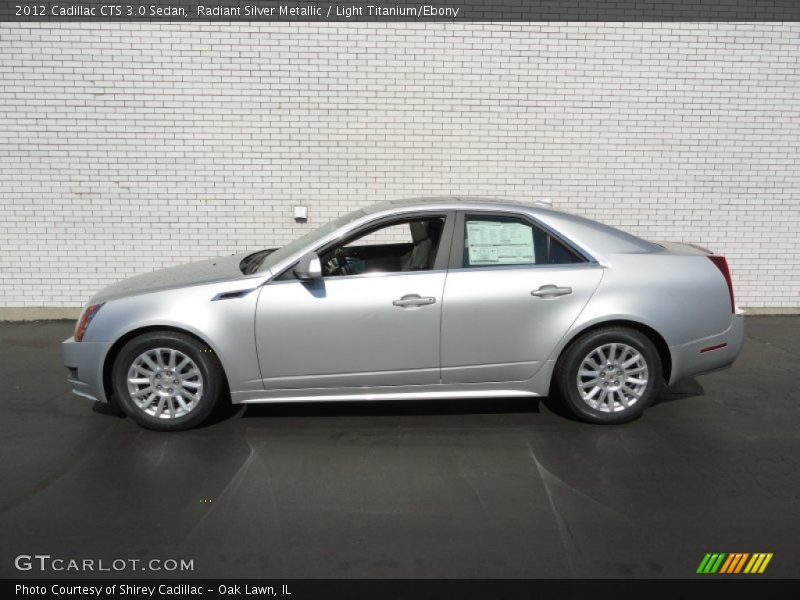  2012 CTS 3.0 Sedan Radiant Silver Metallic