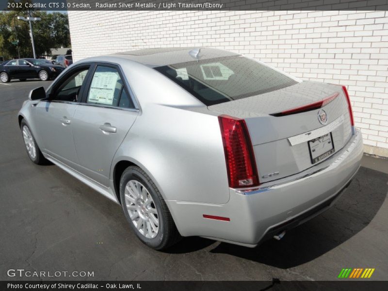 Radiant Silver Metallic / Light Titanium/Ebony 2012 Cadillac CTS 3.0 Sedan