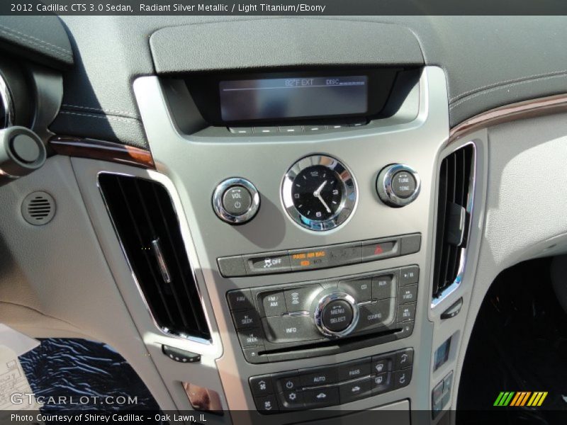 Radiant Silver Metallic / Light Titanium/Ebony 2012 Cadillac CTS 3.0 Sedan