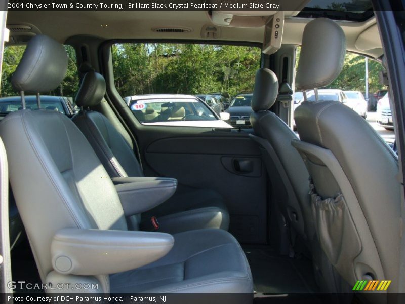 Brilliant Black Crystal Pearlcoat / Medium Slate Gray 2004 Chrysler Town & Country Touring