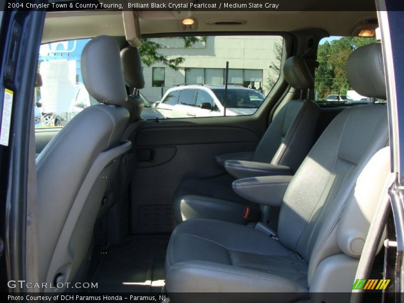 Brilliant Black Crystal Pearlcoat / Medium Slate Gray 2004 Chrysler Town & Country Touring