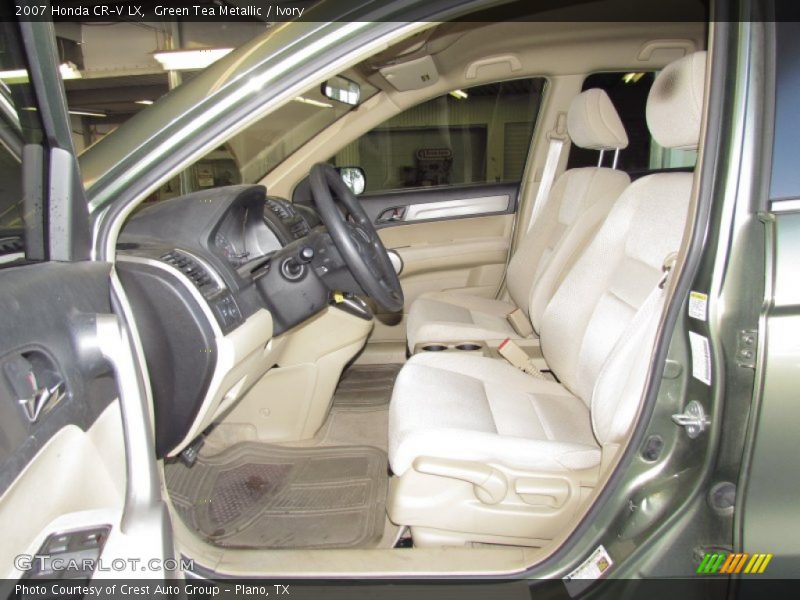 Green Tea Metallic / Ivory 2007 Honda CR-V LX