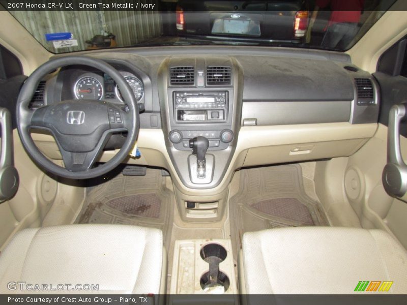 Green Tea Metallic / Ivory 2007 Honda CR-V LX