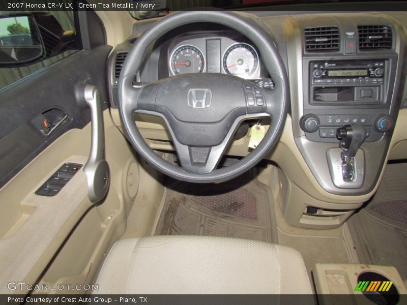 Green Tea Metallic / Ivory 2007 Honda CR-V LX