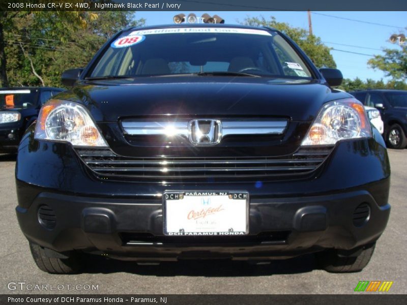 Nighthawk Black Pearl / Ivory 2008 Honda CR-V EX 4WD