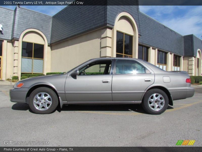 Antique Sage Pearl / Gray 2001 Toyota Camry LE V6
