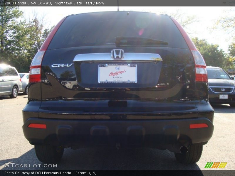 Nighthawk Black Pearl / Ivory 2008 Honda CR-V EX 4WD