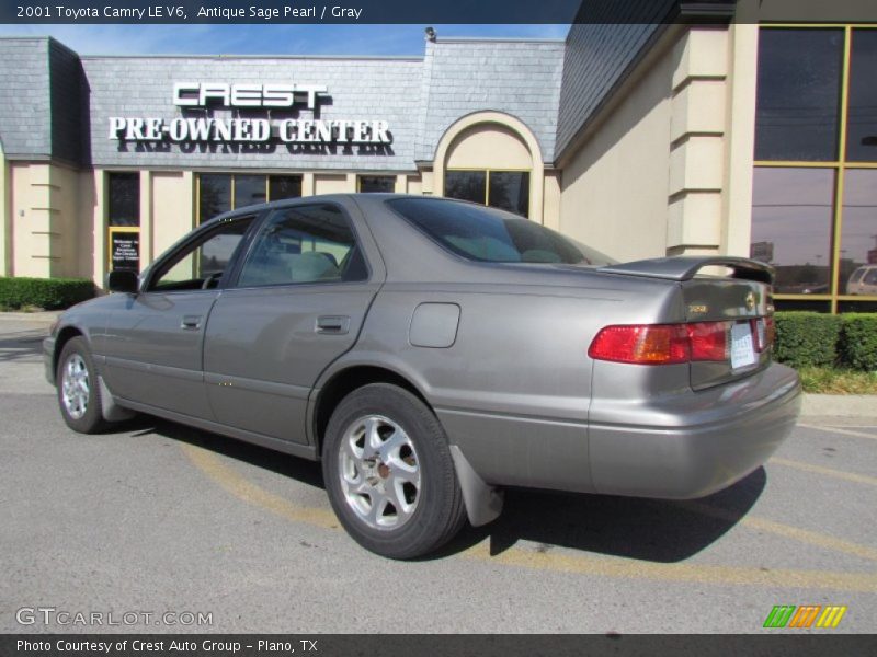 Antique Sage Pearl / Gray 2001 Toyota Camry LE V6