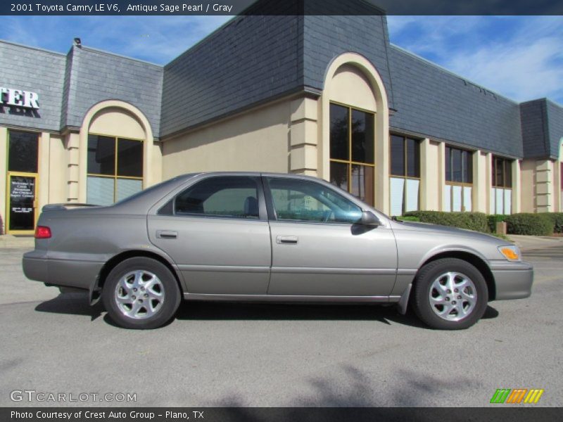 Antique Sage Pearl / Gray 2001 Toyota Camry LE V6