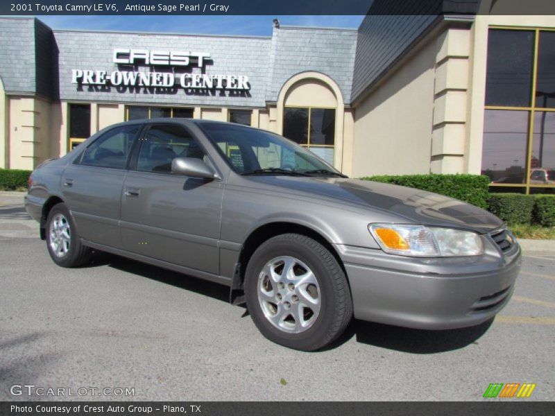 Antique Sage Pearl / Gray 2001 Toyota Camry LE V6