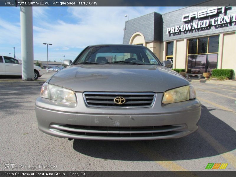 Antique Sage Pearl / Gray 2001 Toyota Camry LE V6
