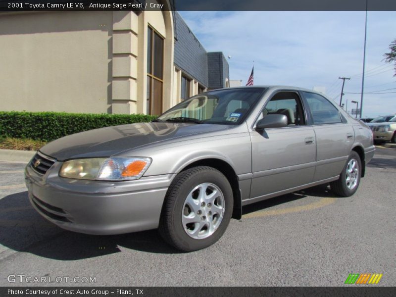 Antique Sage Pearl / Gray 2001 Toyota Camry LE V6
