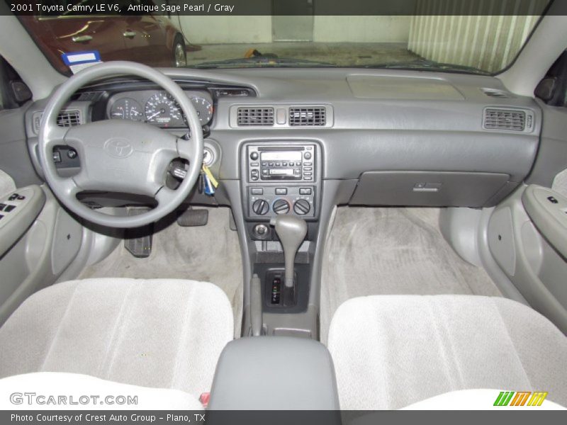 Antique Sage Pearl / Gray 2001 Toyota Camry LE V6