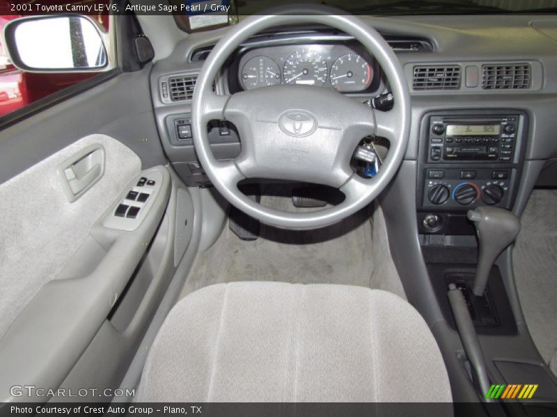 Antique Sage Pearl / Gray 2001 Toyota Camry LE V6