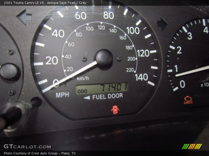 Antique Sage Pearl / Gray 2001 Toyota Camry LE V6
