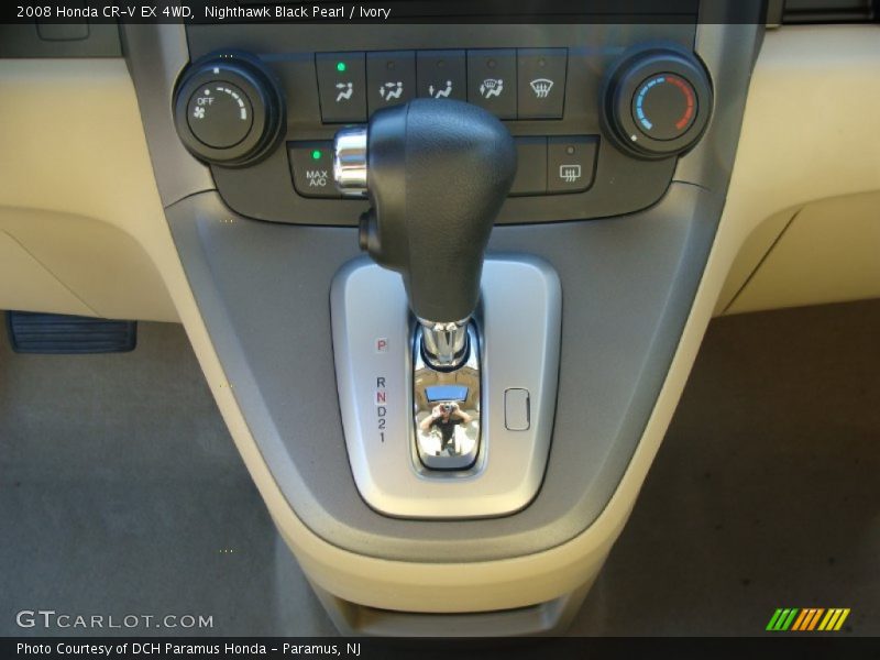 Nighthawk Black Pearl / Ivory 2008 Honda CR-V EX 4WD