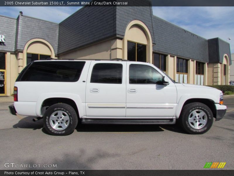 Summit White / Gray/Dark Charcoal 2005 Chevrolet Suburban 1500 LT