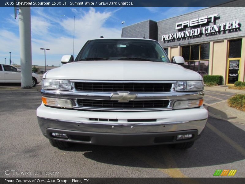 Summit White / Gray/Dark Charcoal 2005 Chevrolet Suburban 1500 LT