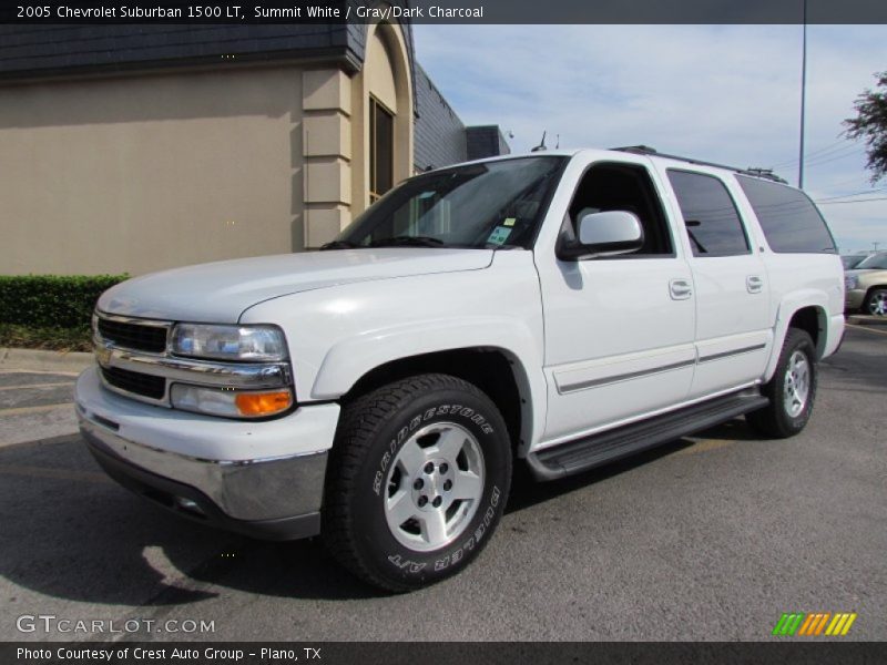 Summit White / Gray/Dark Charcoal 2005 Chevrolet Suburban 1500 LT