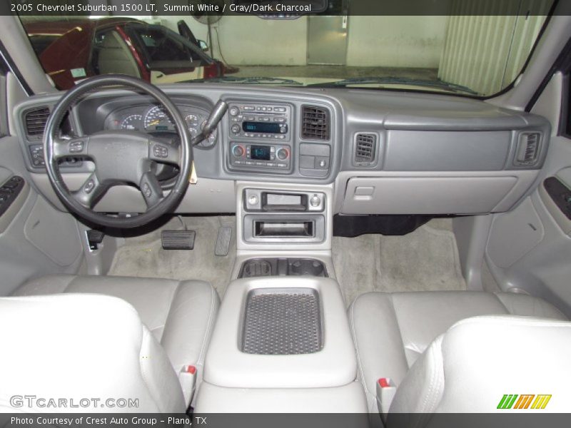 Summit White / Gray/Dark Charcoal 2005 Chevrolet Suburban 1500 LT