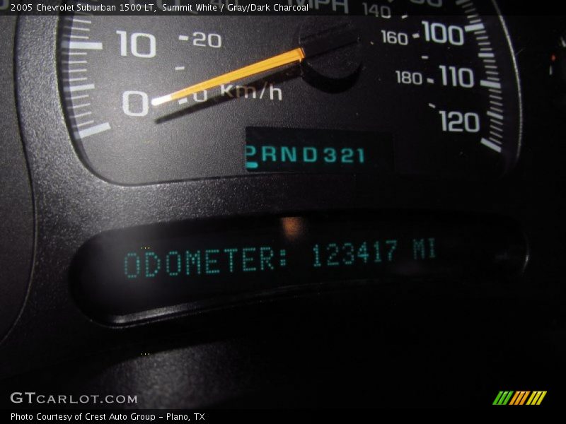 Summit White / Gray/Dark Charcoal 2005 Chevrolet Suburban 1500 LT