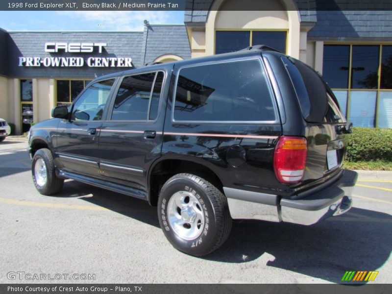 Ebony Black / Medium Prairie Tan 1998 Ford Explorer XLT