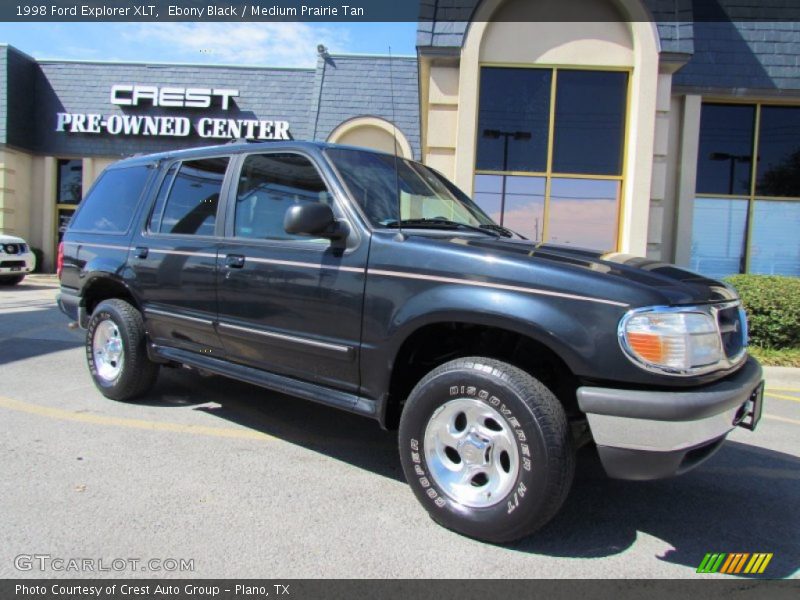 Ebony Black / Medium Prairie Tan 1998 Ford Explorer XLT