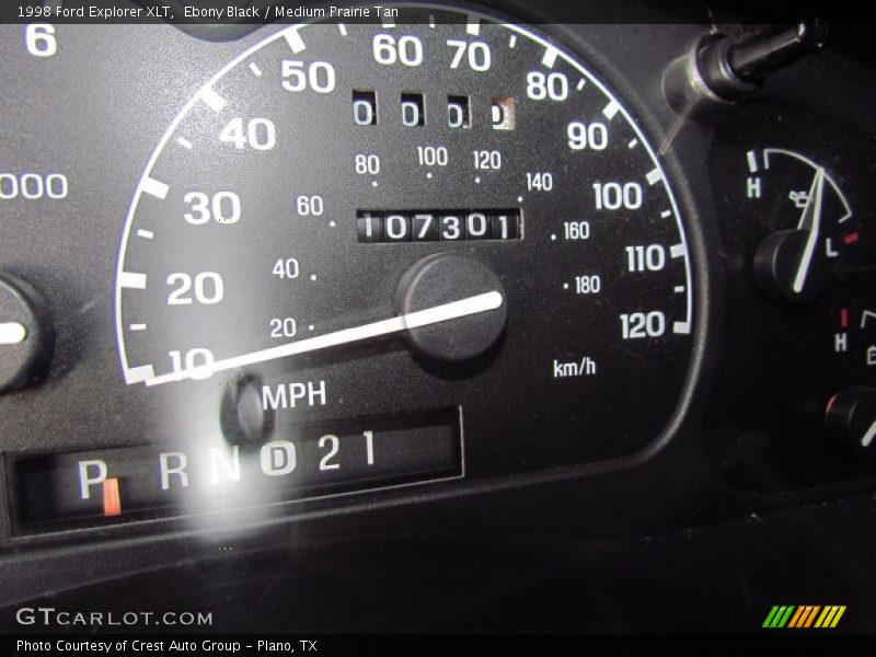 Ebony Black / Medium Prairie Tan 1998 Ford Explorer XLT