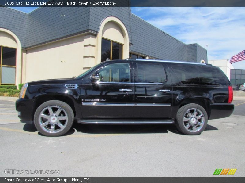 Black Raven / Ebony/Ebony 2009 Cadillac Escalade ESV AWD