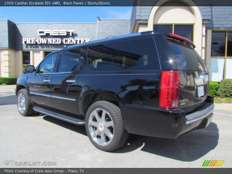 Black Raven / Ebony/Ebony 2009 Cadillac Escalade ESV AWD