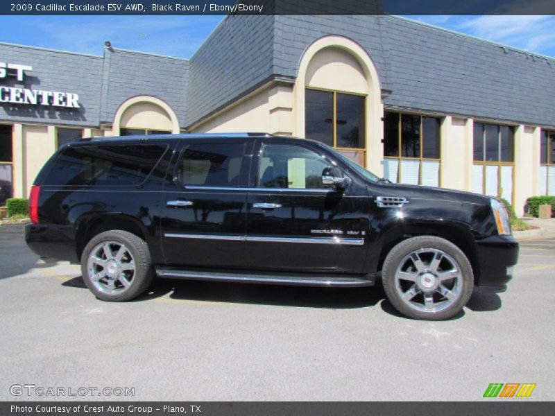 Black Raven / Ebony/Ebony 2009 Cadillac Escalade ESV AWD