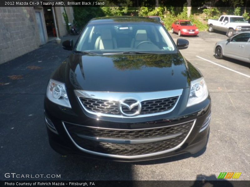 Brilliant Black / Sand 2012 Mazda CX-9 Touring AWD