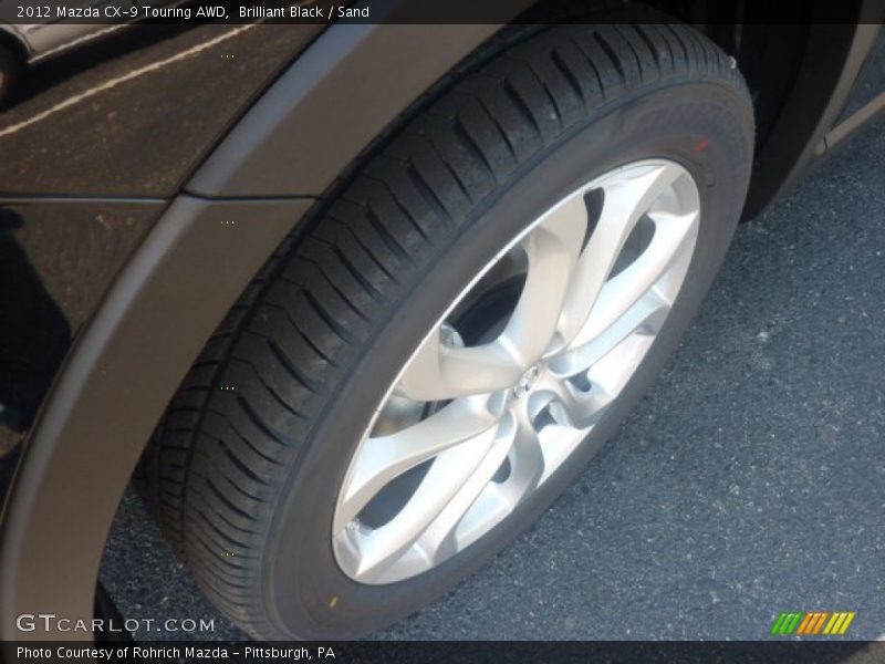 Brilliant Black / Sand 2012 Mazda CX-9 Touring AWD