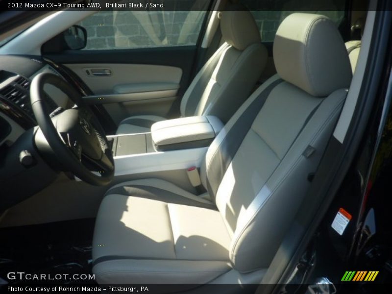 Brilliant Black / Sand 2012 Mazda CX-9 Touring AWD