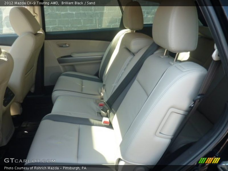 Brilliant Black / Sand 2012 Mazda CX-9 Touring AWD