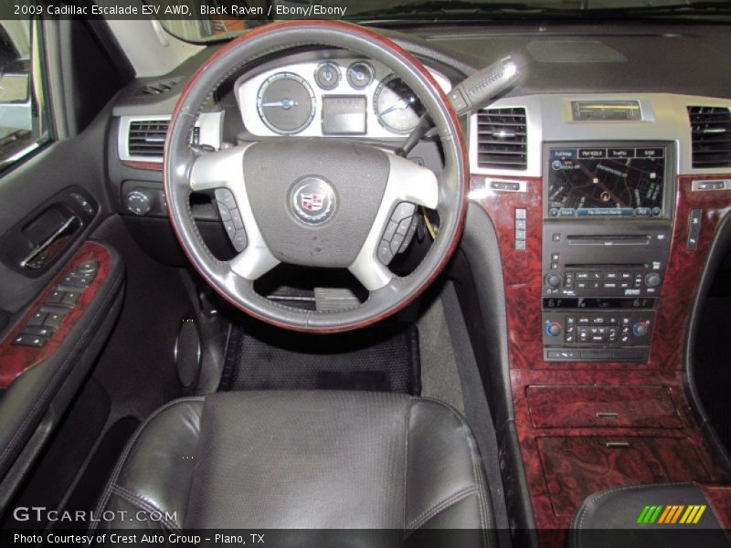 Black Raven / Ebony/Ebony 2009 Cadillac Escalade ESV AWD
