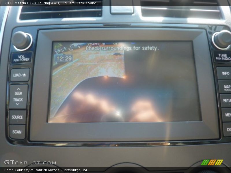 Brilliant Black / Sand 2012 Mazda CX-9 Touring AWD