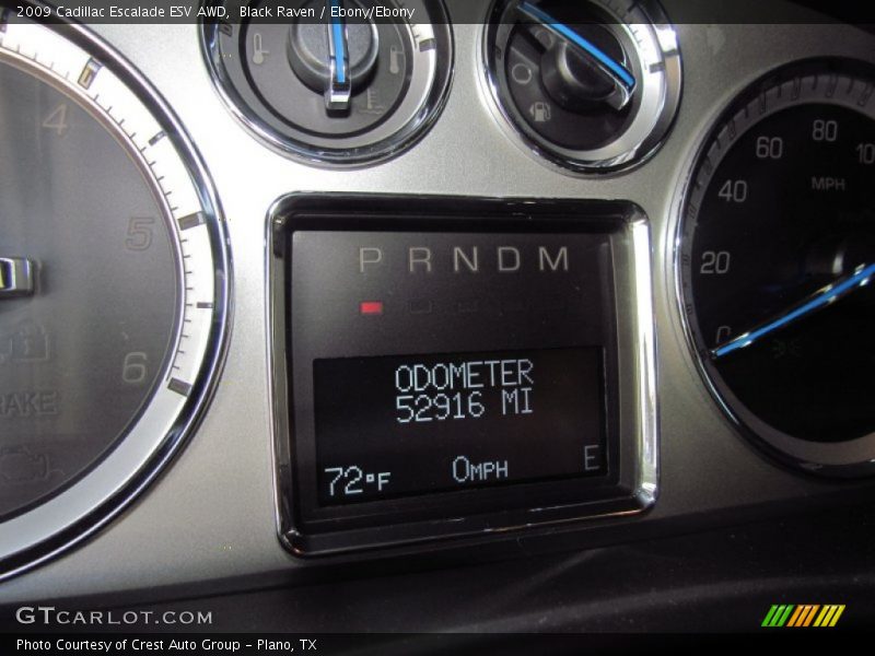 Black Raven / Ebony/Ebony 2009 Cadillac Escalade ESV AWD
