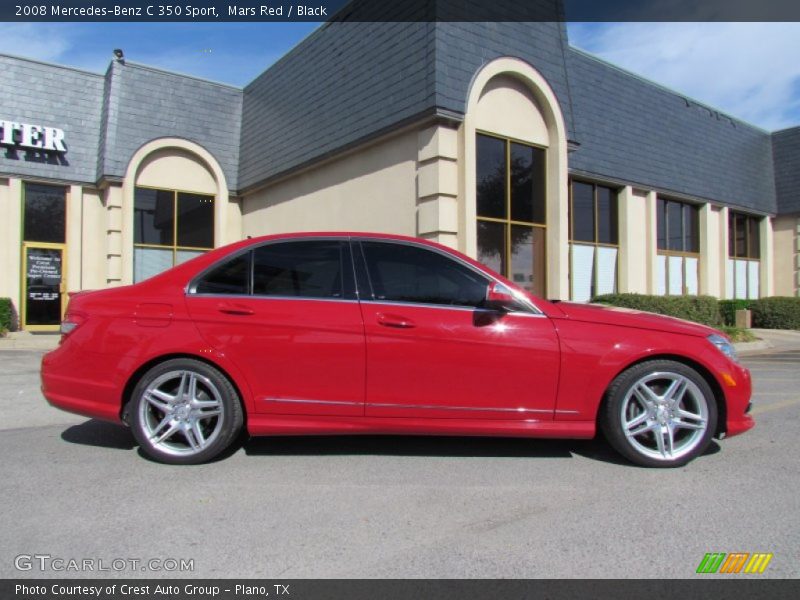 Mars Red / Black 2008 Mercedes-Benz C 350 Sport