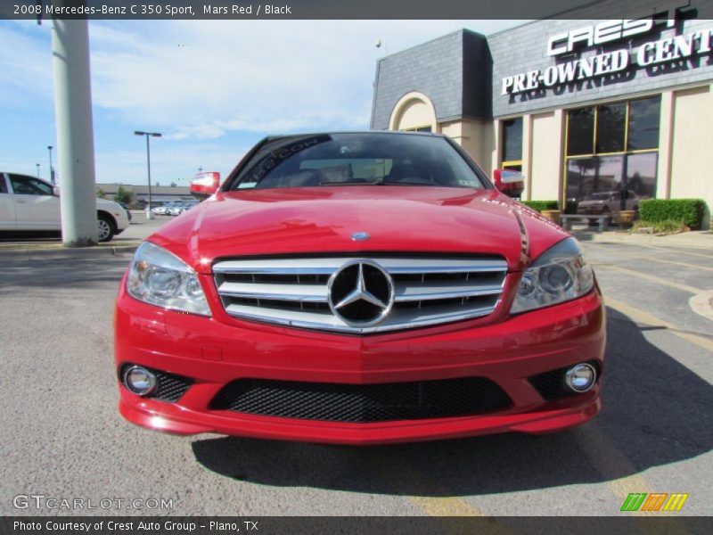 Mars Red / Black 2008 Mercedes-Benz C 350 Sport